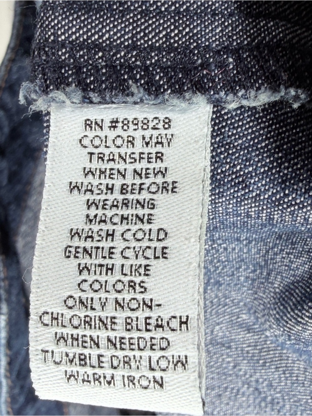 👖 Style & Co. Dark Wash Stretch Denim Vest Size Large Western Y2K - Picture 7 of 7